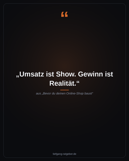 Bevor du deinen Online-Shop baust