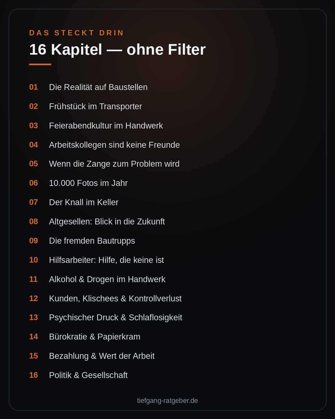 Warum keiner mehr ins Handwerk will