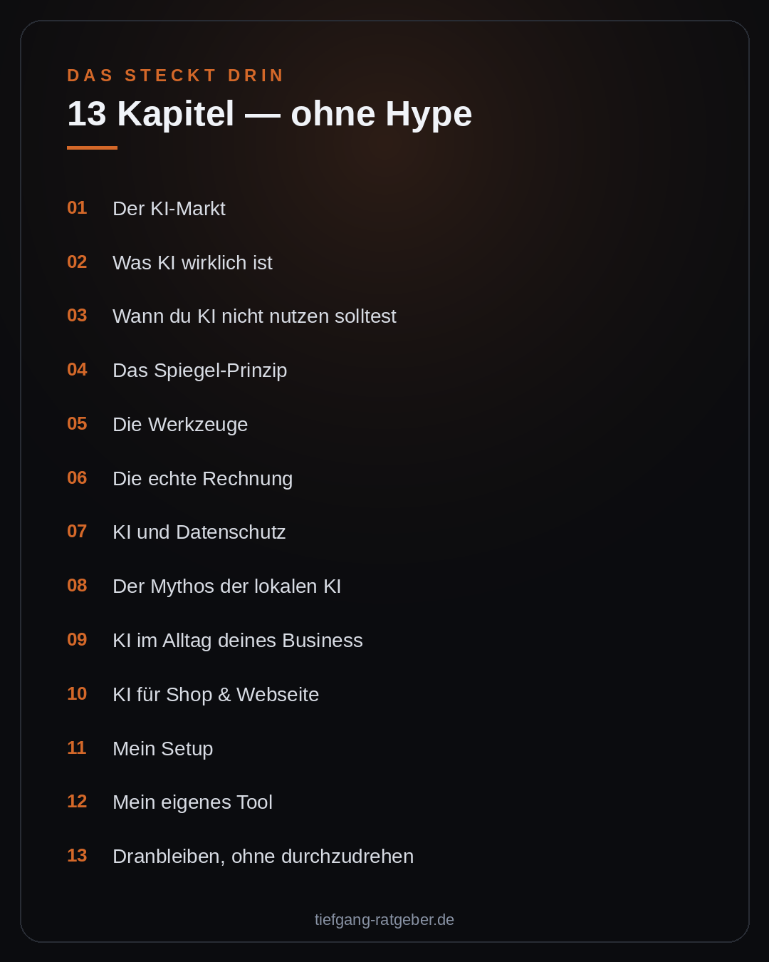 Bevor du KI nutzt